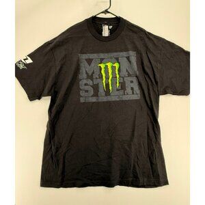 Monster Energy Drink Logo Black T-Shirt Mens 2XL Tee DMC Industries NWT